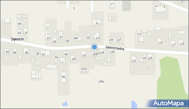 Nadma, Jaworówka, 104, mapa Nadma