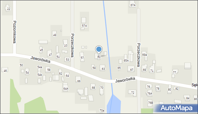 Nadma, Jaworówka, 61, mapa Nadma