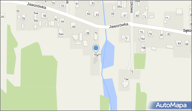 Nadma, Jaworówka, 70a, mapa Nadma