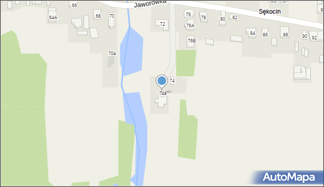 Nadma, Jaworówka, 74a, mapa Nadma