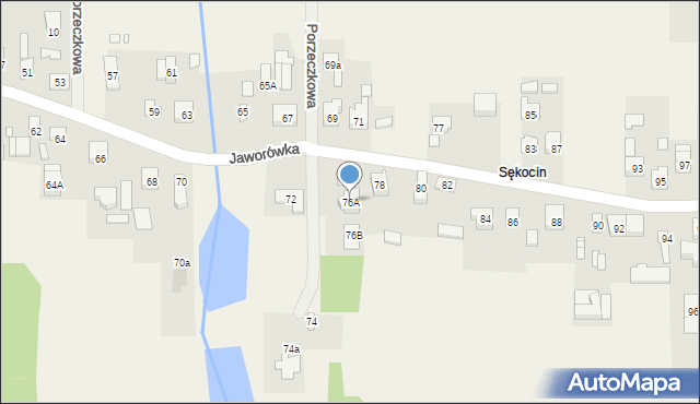 Nadma, Jaworówka, 76A, mapa Nadma