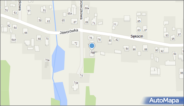 Nadma, Jaworówka, 76B, mapa Nadma