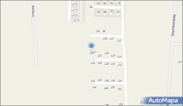 Nakło Śląskie, Jarzębinowa, 122, mapa Nakło Śląskie