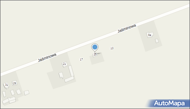 Niedrzwica Kościelna, Jaśminowa, 15, mapa Niedrzwica Kościelna