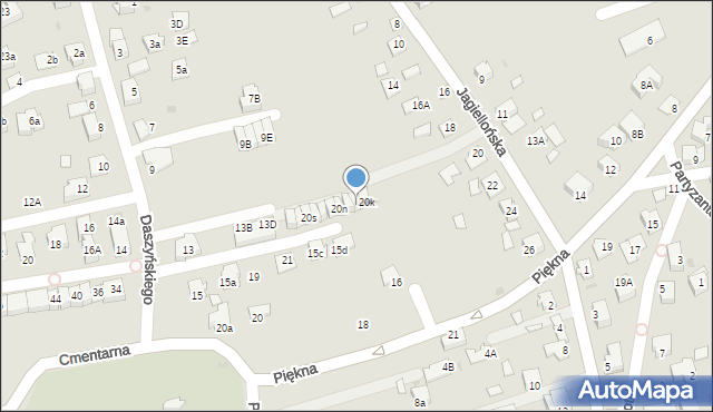 Niepołomice, Jagiellońska, 20l, mapa Niepołomice