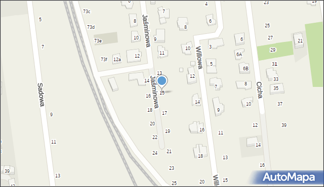 Nowa Iwiczna, Jaśminowa, 15, mapa Nowa Iwiczna