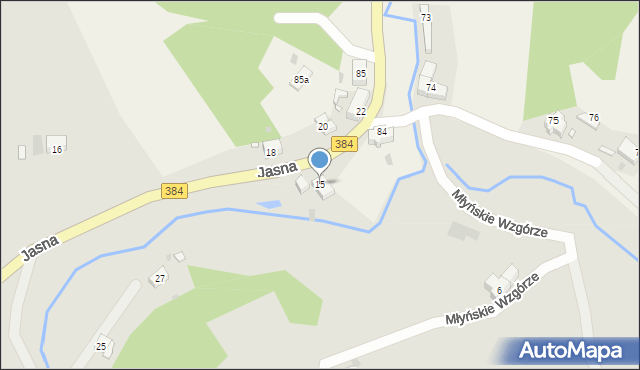 Nowa Ruda, Jasna, 15, mapa Nowa Ruda