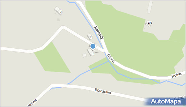 Nowa Ruda, Jawornik, 1, mapa Nowa Ruda