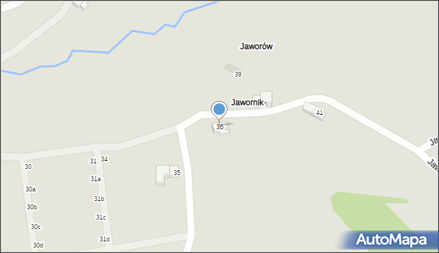 Nowa Ruda, Jawornik, 36, mapa Nowa Ruda