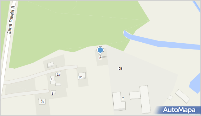 Nowa Wieś, Jana Pawła II, 1f, mapa Nowa Wieś
