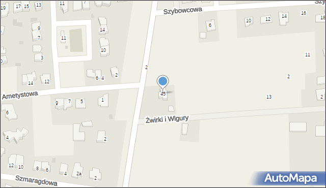 Nowa Wieś, Jana Pawła II, 45, mapa Nowa Wieś