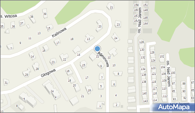 Nowa Wieś Rzeczna, Jaśminowa, 11, mapa Nowa Wieś Rzeczna