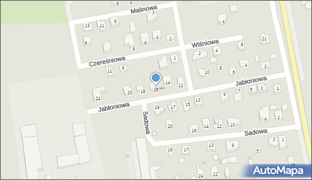 Nowe Miasto nad Pilicą, Jabłoniowa, 16, mapa Nowe Miasto nad Pilicą