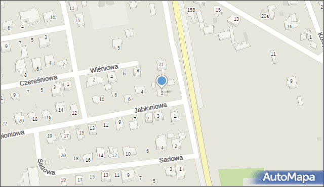 Nowe Miasto nad Pilicą, Jabłoniowa, 2, mapa Nowe Miasto nad Pilicą