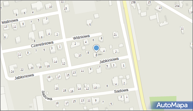 Nowe Miasto nad Pilicą, Jabłoniowa, 6, mapa Nowe Miasto nad Pilicą