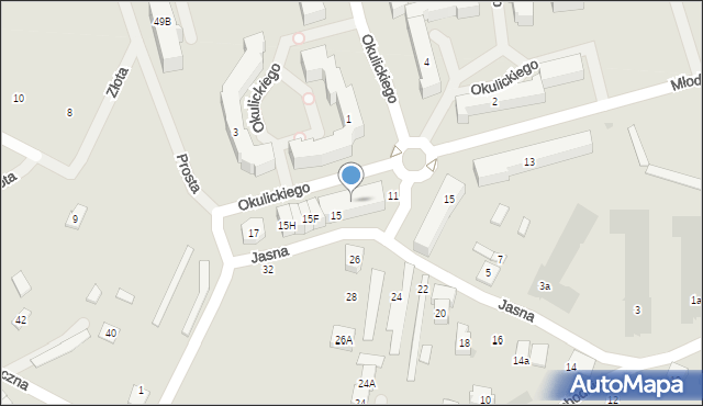 Nowy Dwór Mazowiecki, Jasna, 15A, mapa Nowy Dwór Mazowiecki
