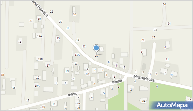 Nowy Kraszew, Jana Pawła II, 10, mapa Nowy Kraszew