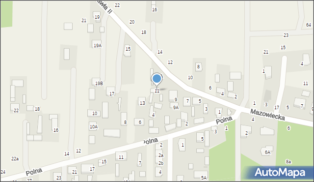 Nowy Kraszew, Jana Pawła II, 11, mapa Nowy Kraszew