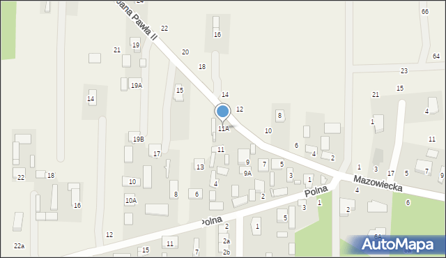 Nowy Kraszew, Jana Pawła II, 11A, mapa Nowy Kraszew