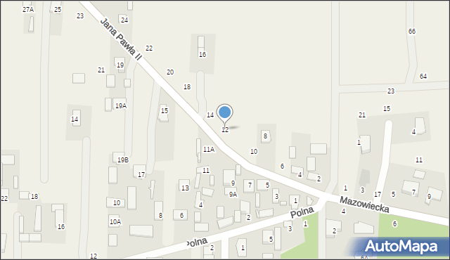 Nowy Kraszew, Jana Pawła II, 12, mapa Nowy Kraszew