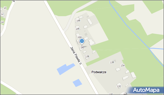 Odporyszów, Jana Pawła II, 140, mapa Odporyszów