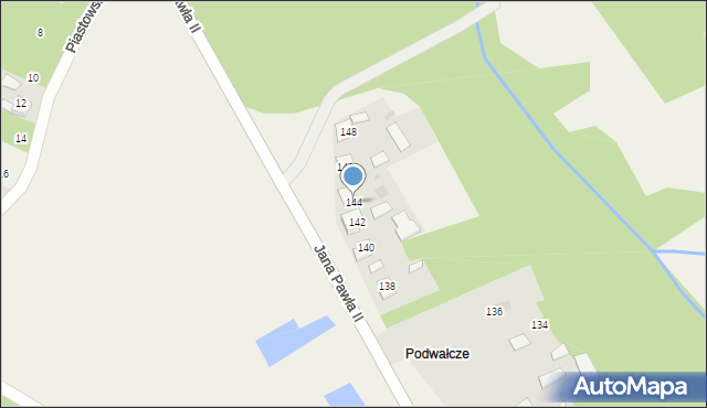 Odporyszów, Jana Pawła II, 144, mapa Odporyszów