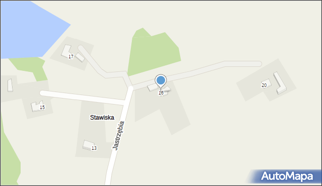 Ogrodzona, Jastrzębia, 16, mapa Ogrodzona