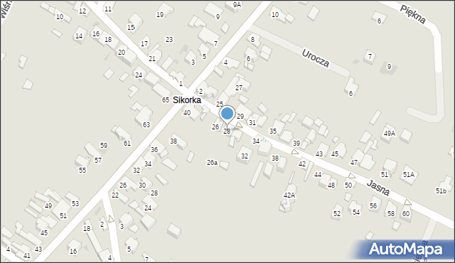 Olkusz, Jasna, 28, mapa Olkusz