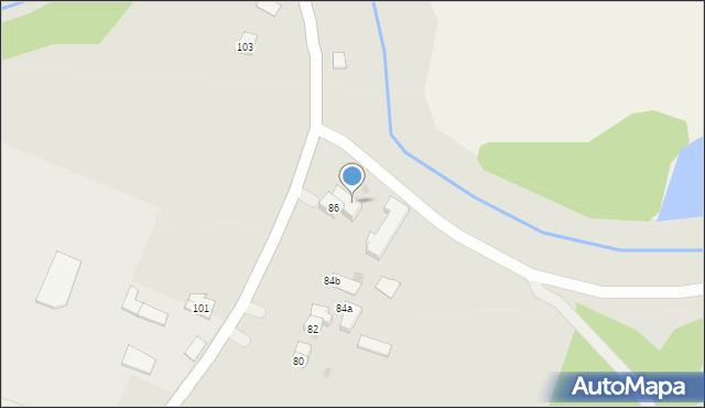 Olsztyn, Jagiellońska, 86a, mapa Olsztyna