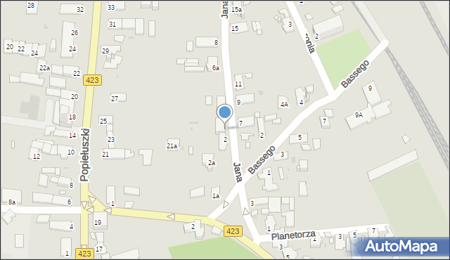 Opole, Jana, 4, mapa Opola