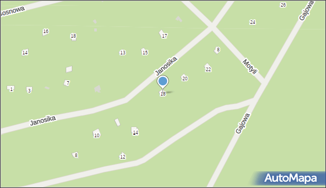 Osiedle Wilga, Jaskrów, 18, mapa Osiedle Wilga