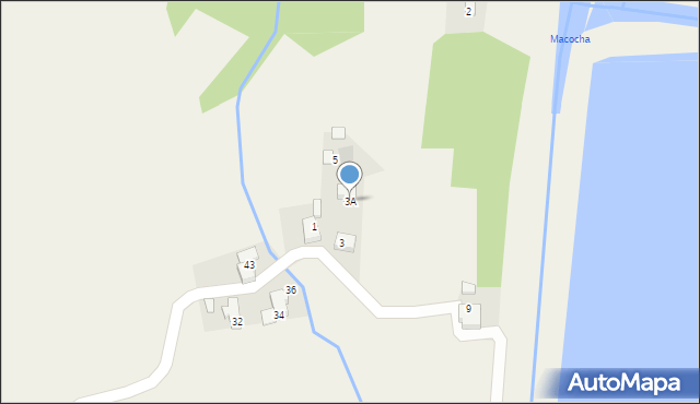 Osiek, Jazowa, 3A, mapa Osiek