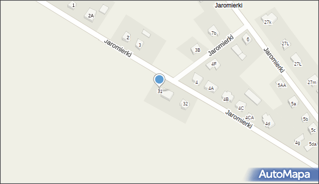 Osina, Jaromierki, 31, mapa Osina