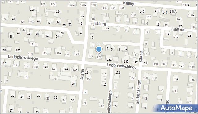 Ostrów Wielkopolski, Jasna, 179, mapa Ostrów Wielkopolski