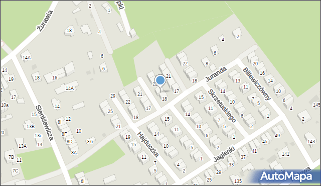 Otwock, Jana Kazimierza, 20, mapa Otwock