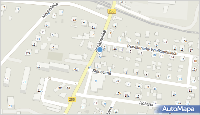 Pakość, Jankowska, 5, mapa Pakość