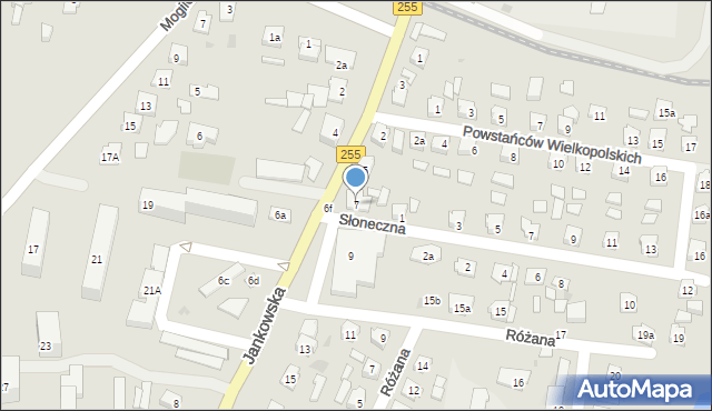 Pakość, Jankowska, 7, mapa Pakość