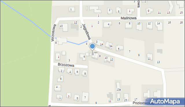 Palędzie, Jagodowa, 6, mapa Palędzie