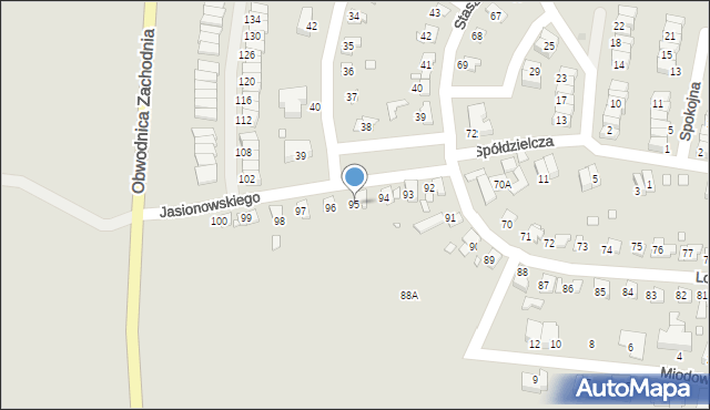 Piekary Śląskie, Jasionowskiego Maksymiliana, 95, mapa Piekary Śląskie