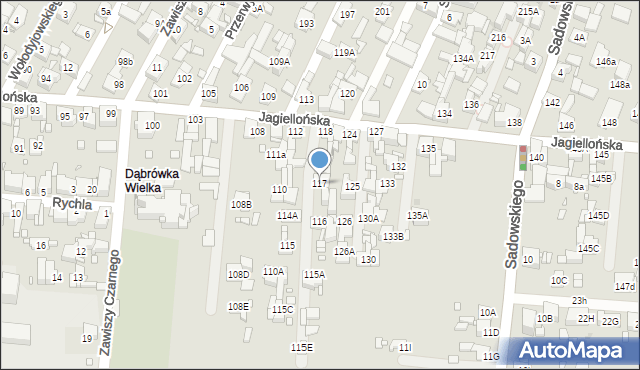 Piekary Śląskie, Jagiellońska, 117, mapa Piekary Śląskie