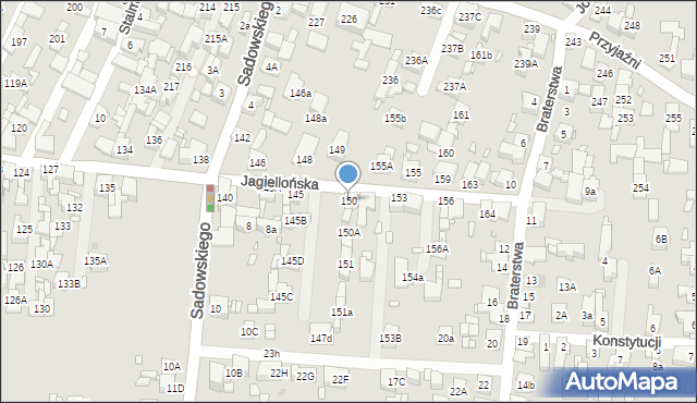 Piekary Śląskie, Jagiellońska, 150, mapa Piekary Śląskie