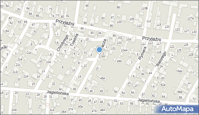 Piekary Śląskie, Jaracza Stefana, 6, mapa Piekary Śląskie