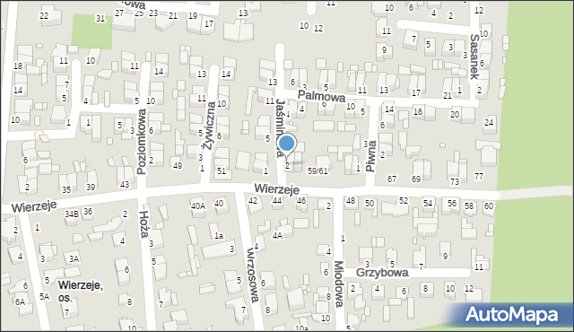 Piotrków Trybunalski, Jaśminowa, 2, mapa Piotrków Trybunalski