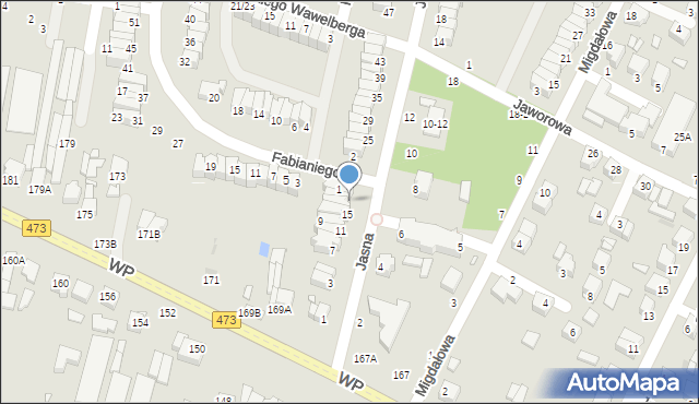 Piotrków Trybunalski, Jasna, 17, mapa Piotrków Trybunalski