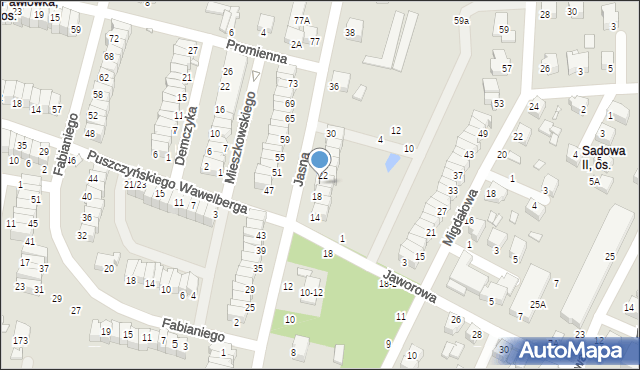 Piotrków Trybunalski, Jasna, 20, mapa Piotrków Trybunalski