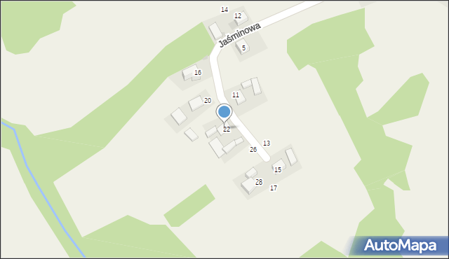 Piotrowice, Jaśminowa, 24, mapa Piotrowice