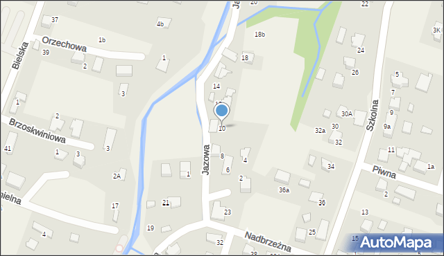 Pisarzowice, Jazowa, 10, mapa Pisarzowice