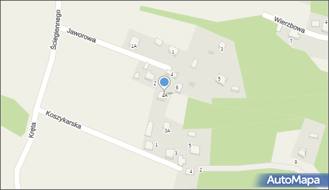 Płaza, Jaworowa, 4A, mapa Płaza