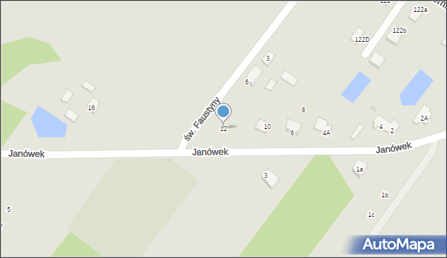 Płock, Janówek, 12, mapa Płock