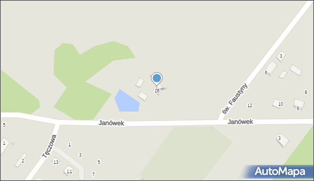 Płock, Janówek, 16, mapa Płock